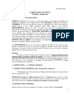 Comentario de Texto El Quijote PDF