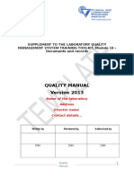 Quality Manual Template