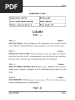 Ece 6semmicroprocessors (10ec62) Notes