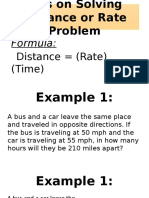 Solving Age & Distance Problem