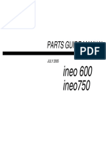 Parts Guide Manual - Ineo 600, 750