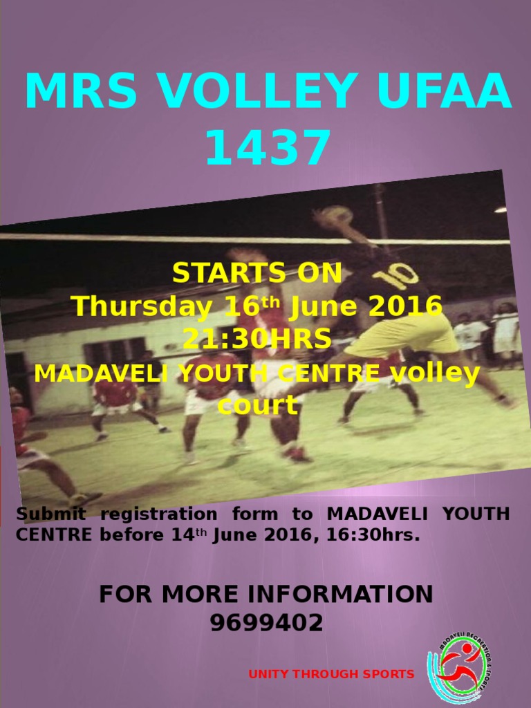 UFAA Volleyball Registration Deadline | PDF