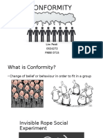 CONFORMITY Social Psychology