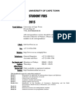 UCT Fees 2015