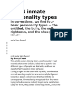 The 4 Inmate Personality Types