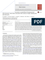 Meat Science: C.E. Realini, M. Font I Furnols, C. Sañudo, F. Montossi, M.A. Oliver, L. Guerrero