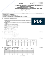 B.Tech. VI-Semester Regular & Supplementary Examinations, May - 2014