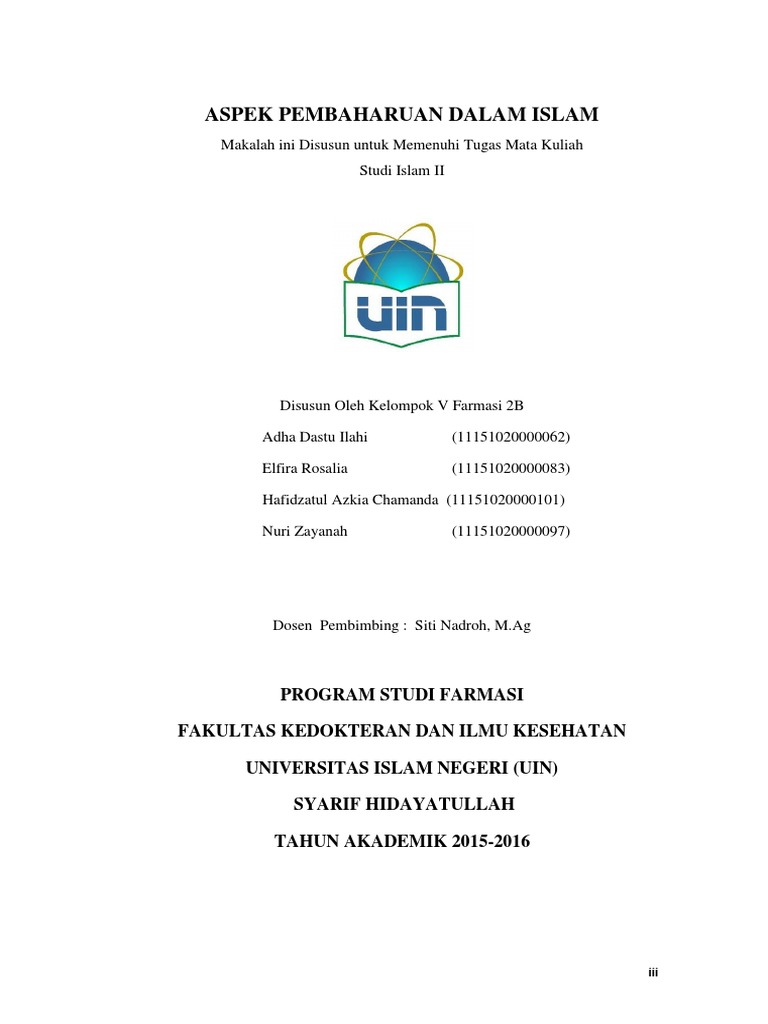 Tokoh-tokoh Pembaruan Dalam Islam