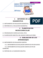 Contenido Del Portafolio Profesional Docente