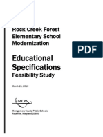 Rock Creek Forest Elementary School Modernization: Educational Specifications