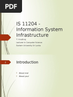 Information System Infrastructure