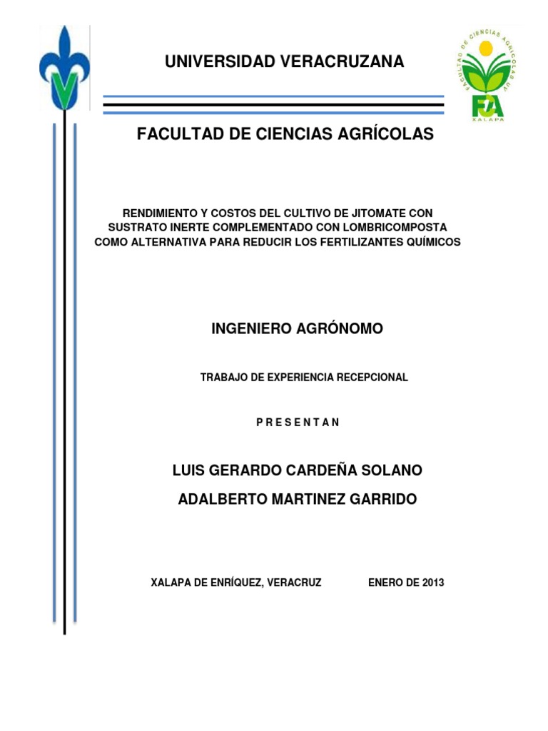 Hidroponia Jitomate Pdf