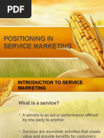 Positioning in Service Markething