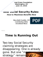 New Social Security Rules:: How To Maximize Benefits Now