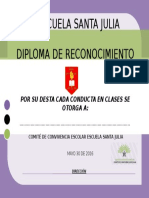 Diploma de Reconocimiento Conducta