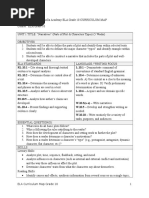 Grade 10 Ela Curriculum Map