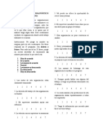 Cuestionario de Diagnóstico Organizacional