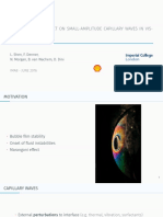 Bubble Waves: The Marangoni Effect On Small-Amplitude Capillary Waves in Vis-Cous Fluids