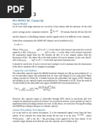 MU-MIMO BC Handy Formulae