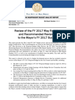 San Diego IBA Review of the FY 2017 May Revision and Recommended Revisions to the Mayor’s FY 2017 Budget