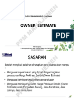 Sesi 1 12756-HO-R.1 Owner's Estimate (Pengantar) - BAS PDF