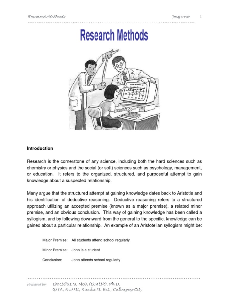 Research Methods Handout | PDF | Hypothesis | Level Of Measurement