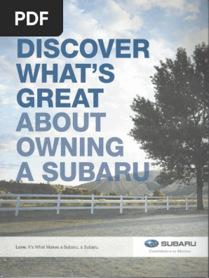 Subaru Welcome Kit and Guide to Ownership
