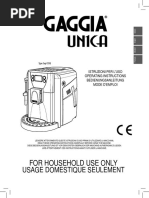 Gaggia Unica User Manual