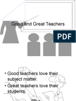 Good and Great Teachers