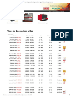 Tipos de Quemadores - Quemadores A Gas - Ficha Tecnica Quemadores