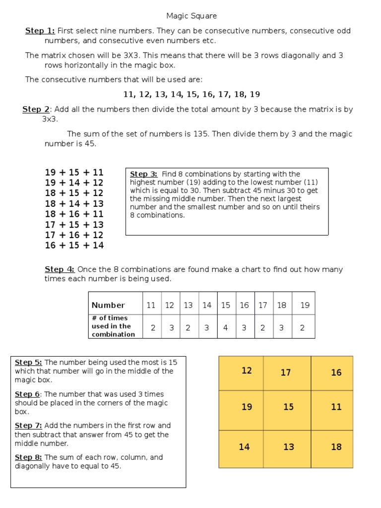 Magic Box Problem1 | PDF