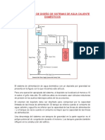 Procedimiento de Diseño de Sistemas de Agua Caliente Domésticos