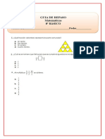 Guia de Repaso de Matematicas