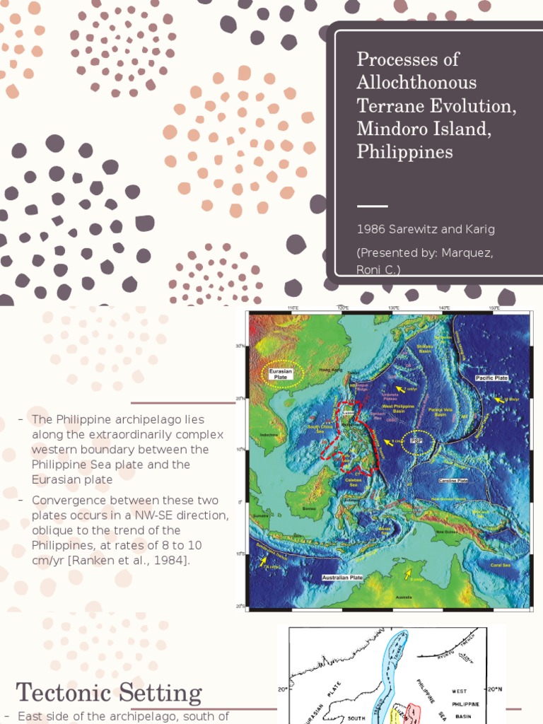 Mindoro Island Tectonic Evolution | PDF | Plate Tectonics | Structural ...