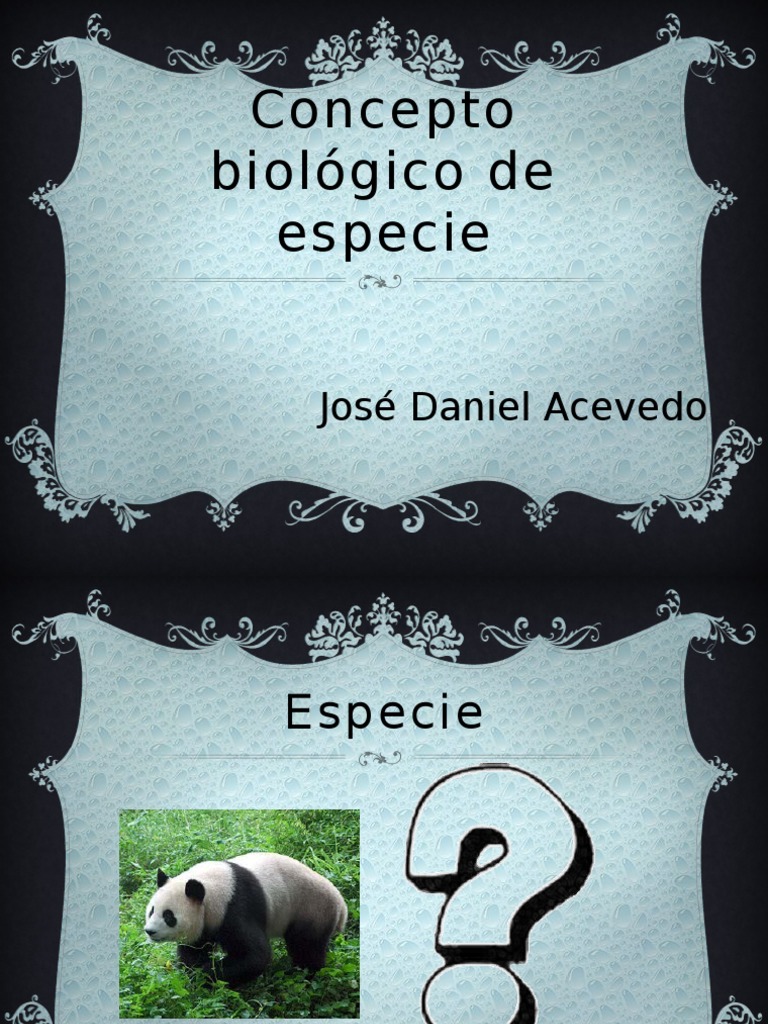 Concepto Biológico de Especie | PDF