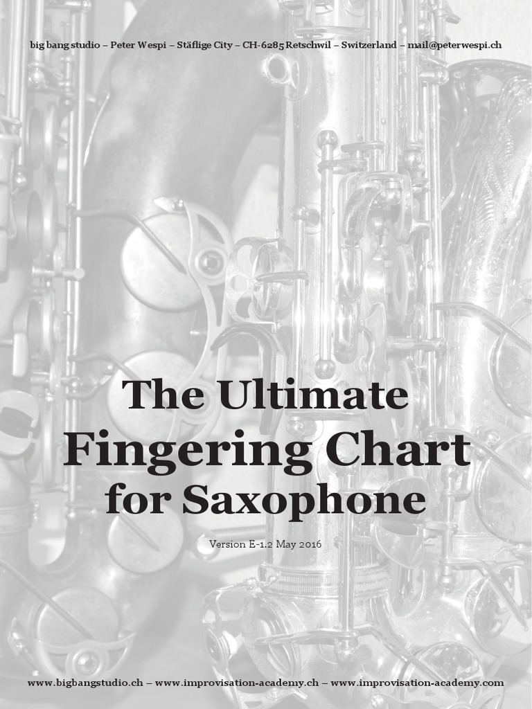 Sax Fingering Chart | PDF | Saxophone | Tenor Saxophone