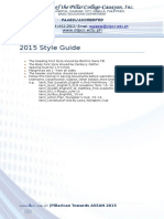 2015 Style Guide for Document Formatting