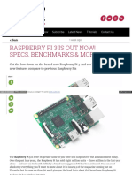 Raspberry Pi 3 is Out Now! Specs Benchmarks & More