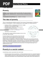 Social Policy Poverty 