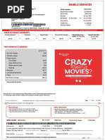 Mobile Services: Your Account Summary