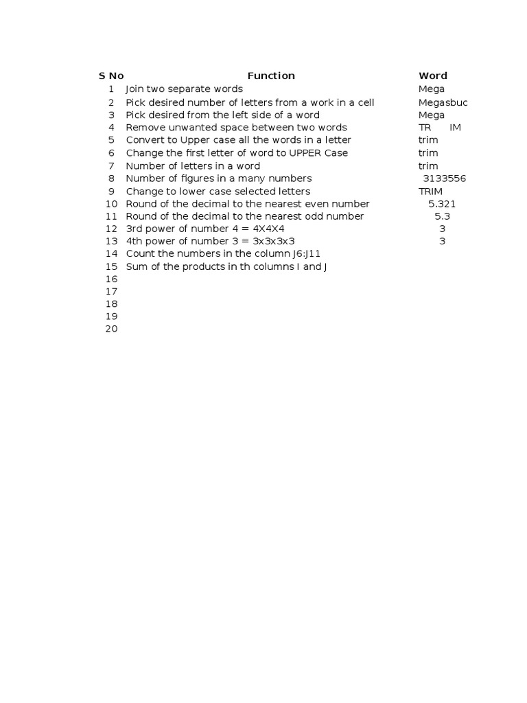 Excel Learning | PDF | Mathematical Concepts | Teaching Mathematics