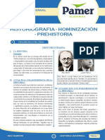 Historiografia - Hominización - Prehistoria: Historia Universal Tema 1
