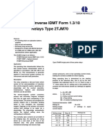 Normal Inverse IDMT Form 1.3/10 Relays Type 2TJM70: Easun Reyrolle