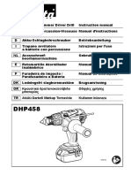 Manual Makita DHP458Z