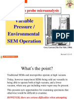 Electron Probe Microanalysis: Variable Pressure / Environmental SEM Operation