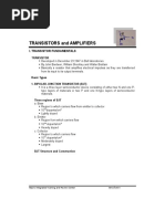 Transistors and Amplifiers