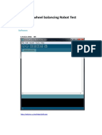 Two-Wheel Balancing Robot Test: Software