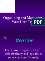 Organizing and Managing Hard Disk