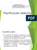 Presentación de Planificación Didáctica