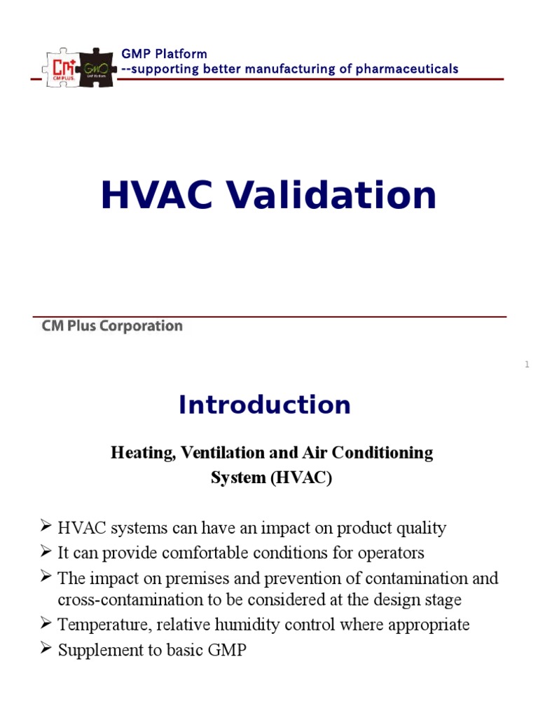 HVAC Validation Verification And Validation Hvac